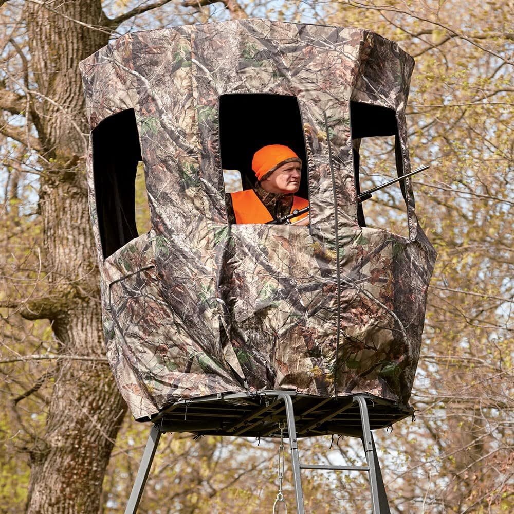 Deer Stand Cover Camo Tripod Hunting Blind Enclosure k7p