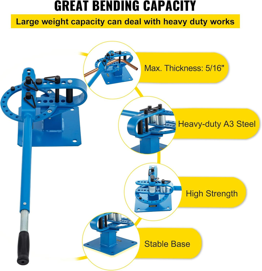 Manual Bench Top Pipe Bender 7 Dies 1-3inch Metal Fabrication k7p