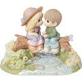 Precious Moments Bisque Porcelain Figurine, Caught in The Current of Love Limited Edition
