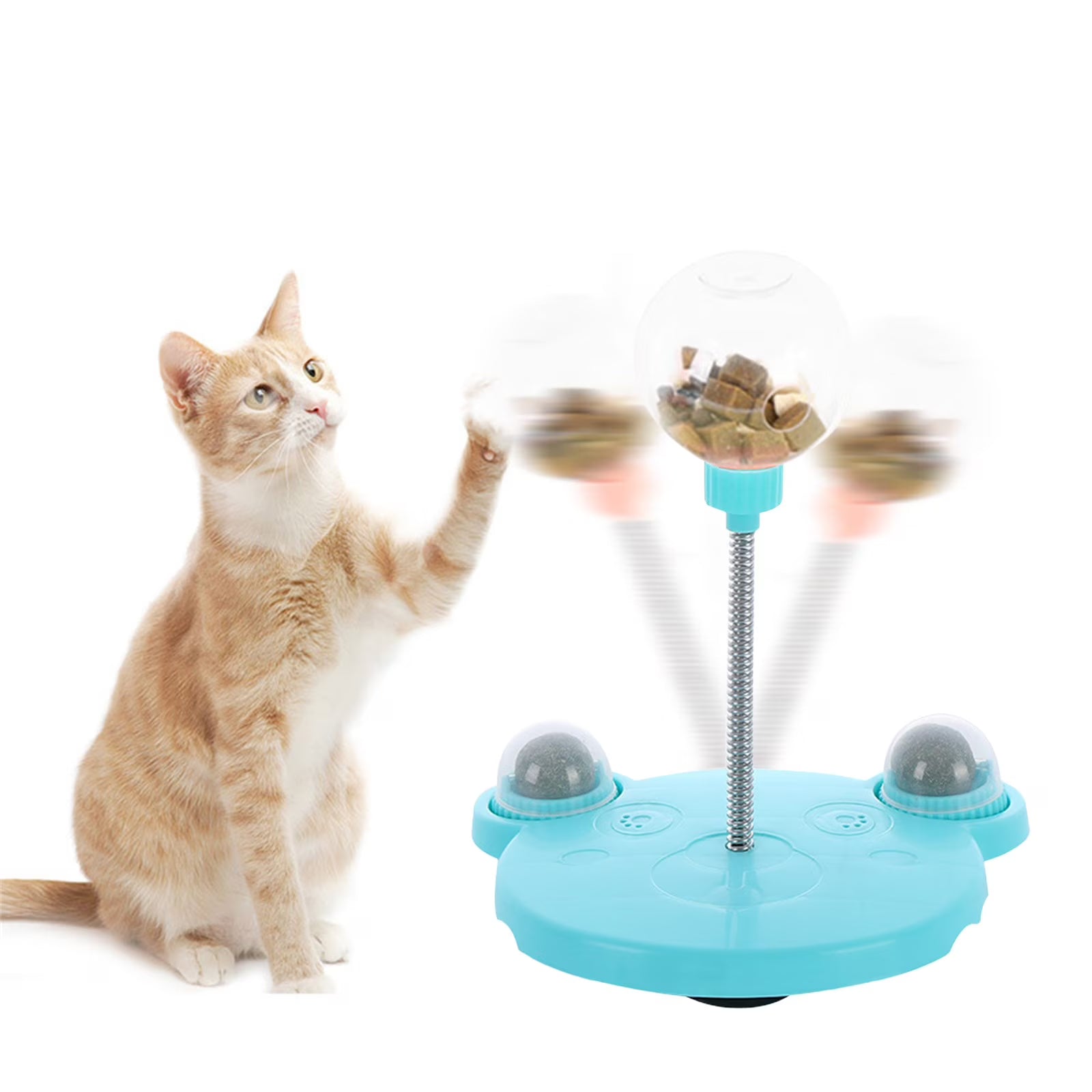 Cat Treat Dispenser Interactive Slow Feeder Toy a7