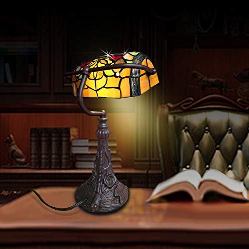 Stained Glass Table Lamp for Living Room Bedside 15.5 Inch k7