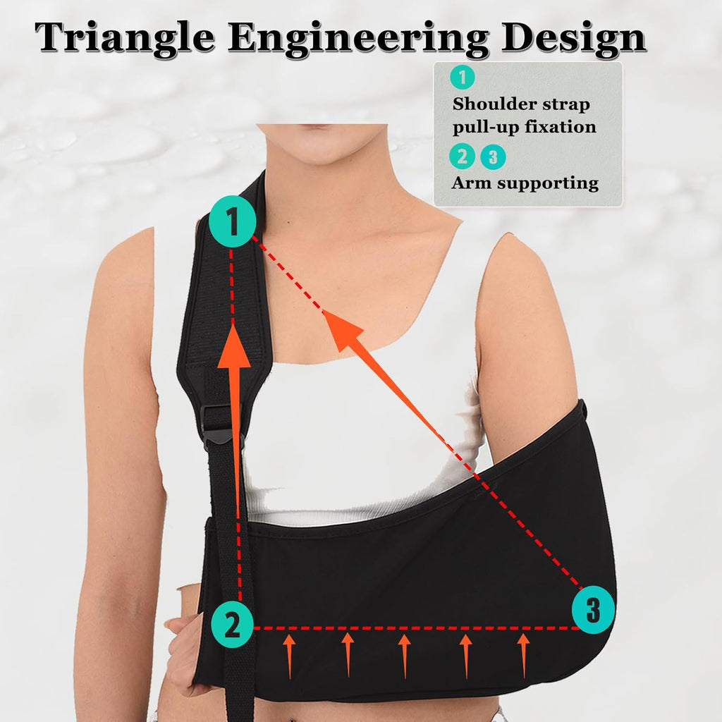 Arm Sling Shoulder Immobilizer Breathable Rotator Cuff Support Brace k7