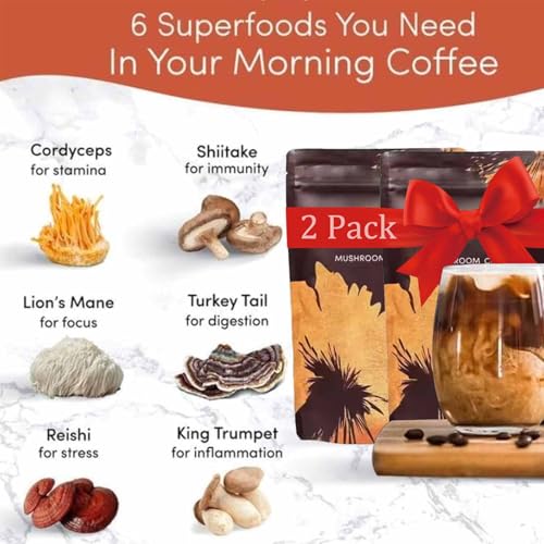Organic Mushroom Coffee Supplement 60 Servings 2 Pack a7