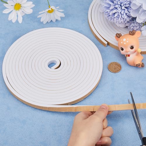 Foam Insulation Tape Self Adhesive Soundproofing Weather Stripping 10m x 10mm x 2.5mm k7