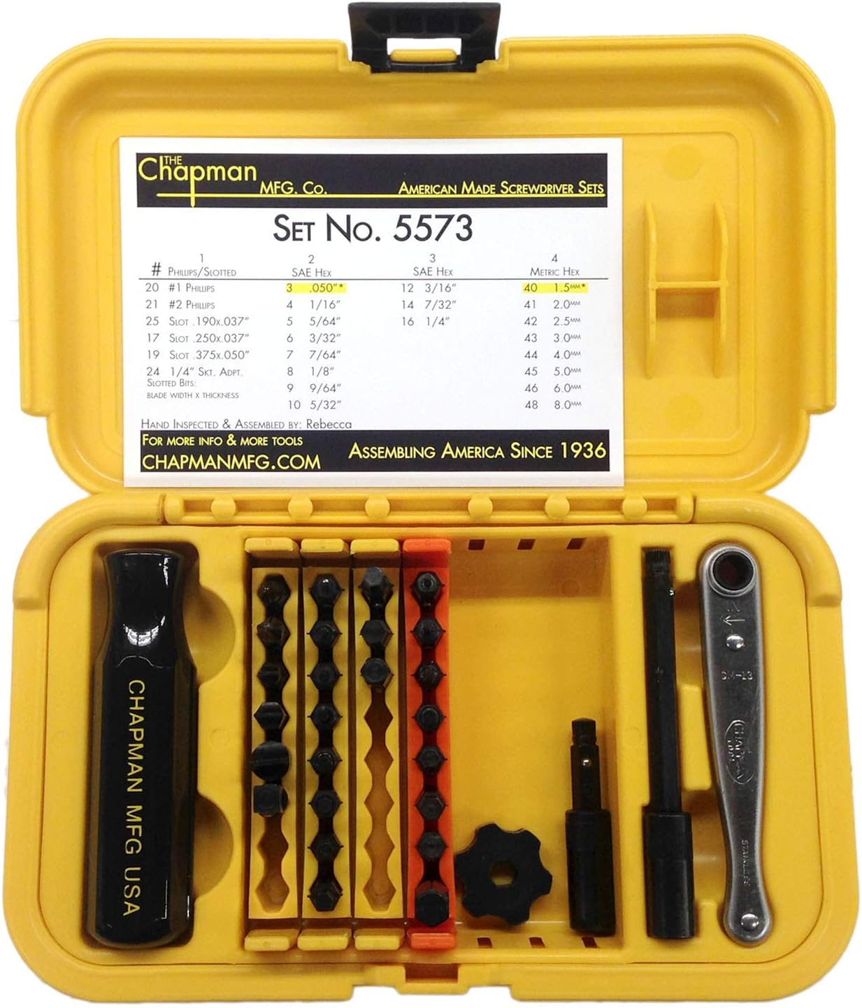 Screwdriver Set with 24 Insert Bits and Mini Ratchet Tool k7m
