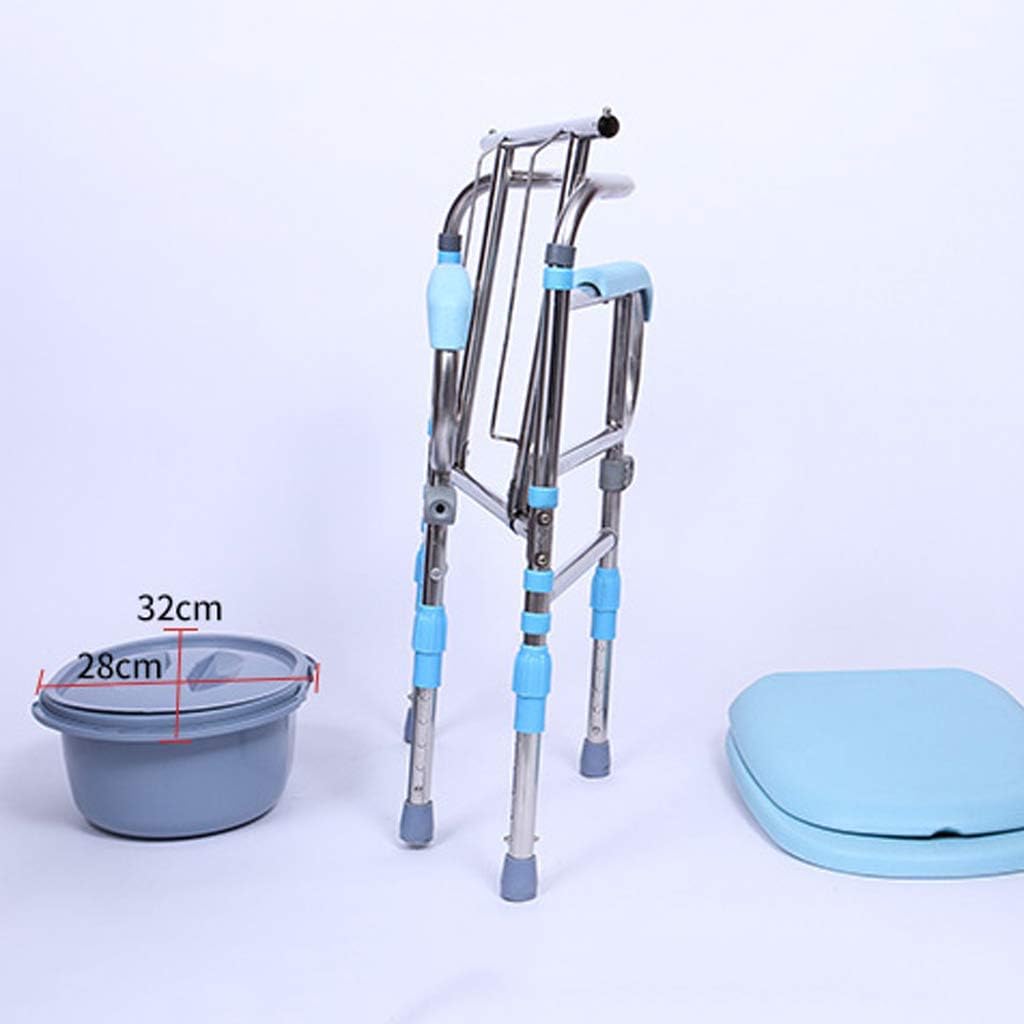 Shower Chair for Disabled Toilet Safety Frame Commode Bathroom Seat Elderly Handicapped 150kg a7