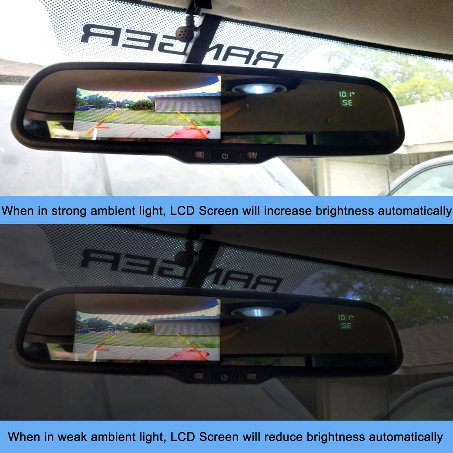Tacoma 2005-2014 Tailgate Backup Camera & 4.3" Mirror Monitor k7p