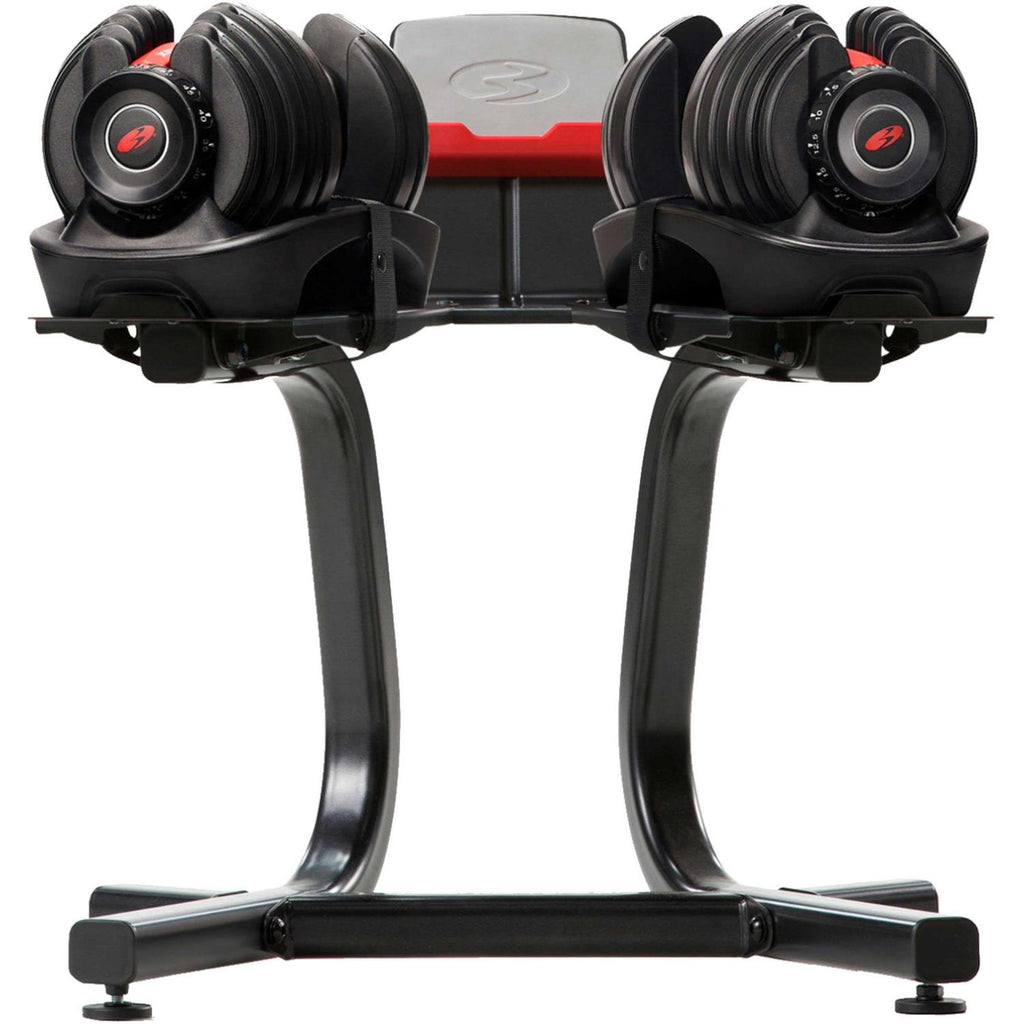Adjustable Dumbbell Stand with Media Rack k7p