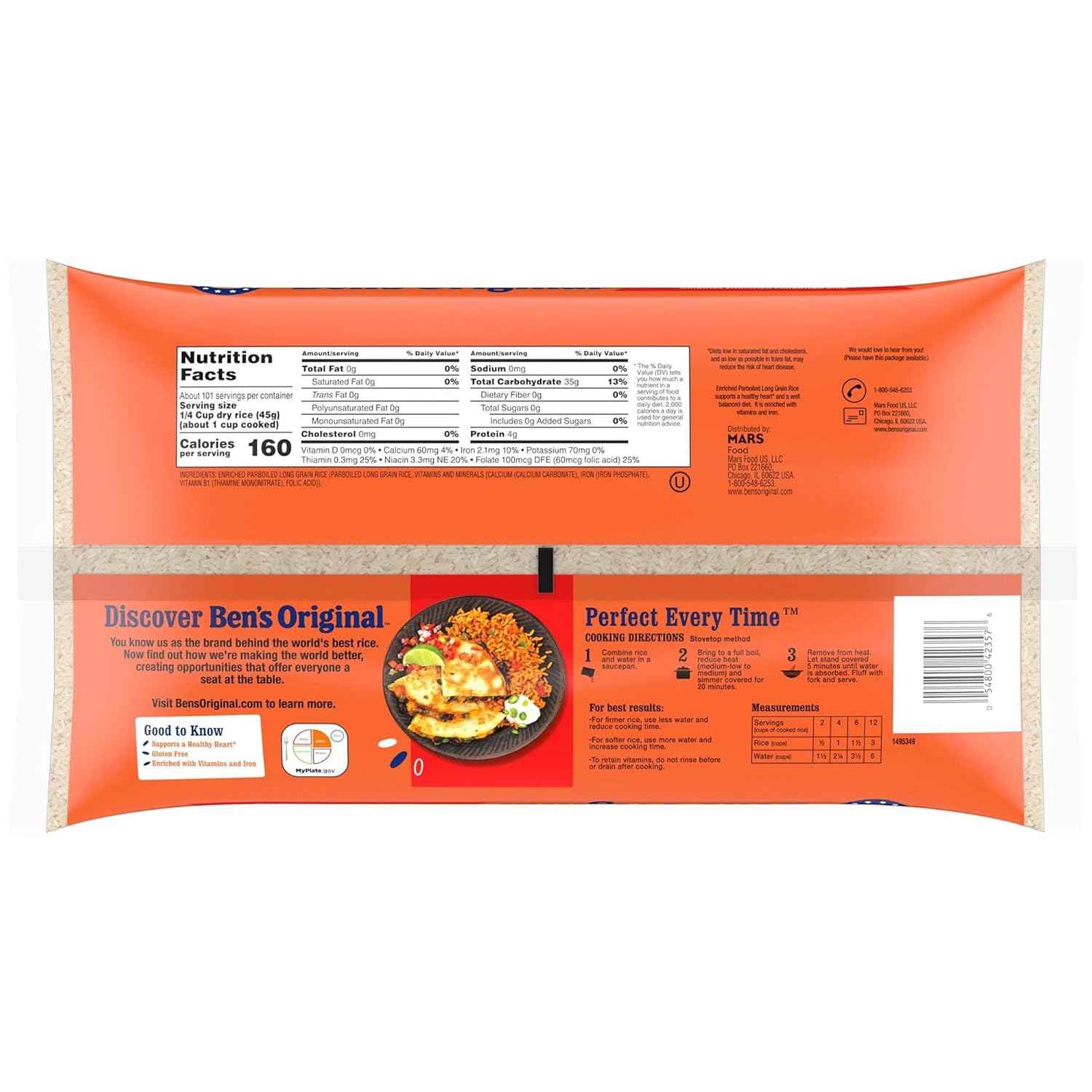 Enriched Long Grain White Rice Parboiled 10 lb Bag k7