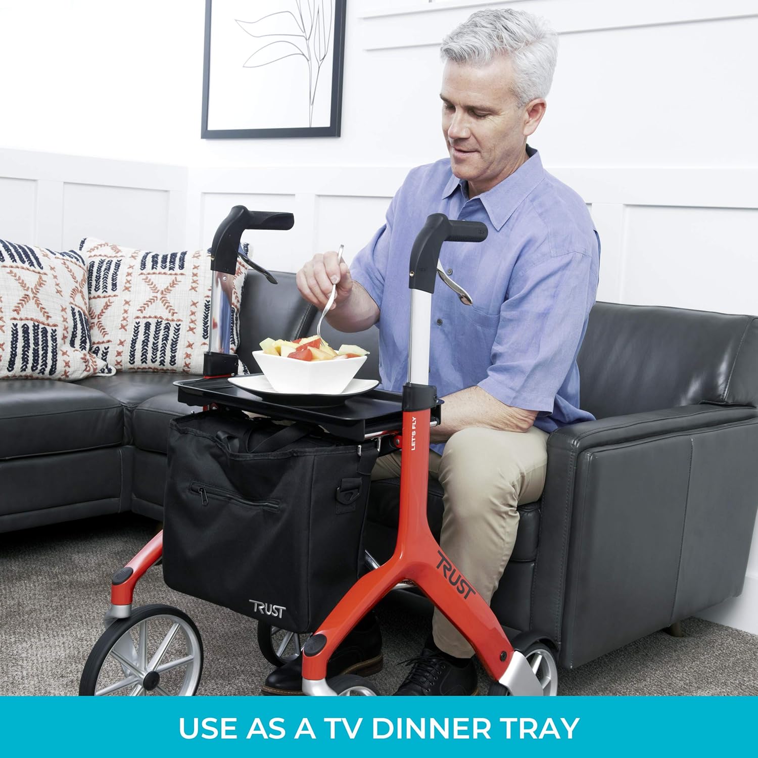 Replacement Walker Tray Table for Adults Seniors Rolling Dinner Tray k7m