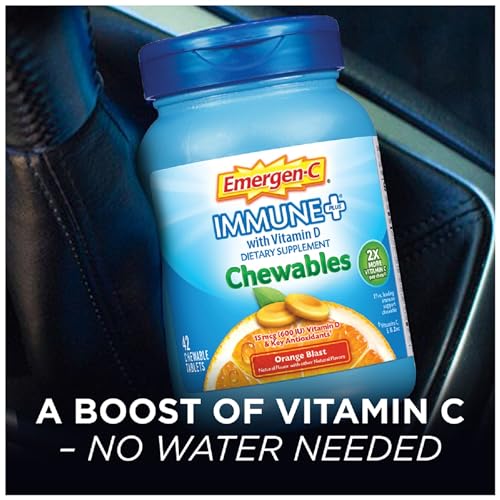 Immune Support Chewable Tablets with Vitamin C & D, Orange Flavor 42 Count k7