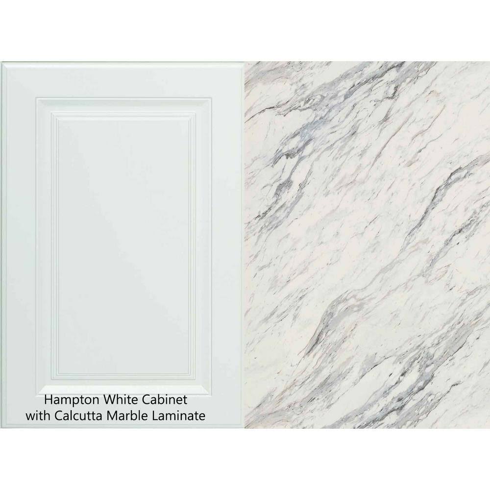 Laminate Countertop Kit Calcutta Marble Valencia Edge k7