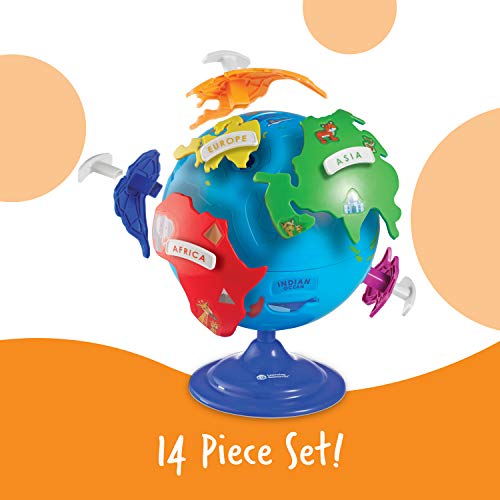 Puzzle Globe for Kids 14 Pieces Ages 3 Preschool Learning Toy k7
