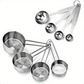 Stainless Steel Measuring Spoons and Measuring Cups, Kitchen Tools for Drying and Liquid Ingredients, Cooking and Baking Categories, Measuring Spoons, Measuring Cups, Scale Bowls