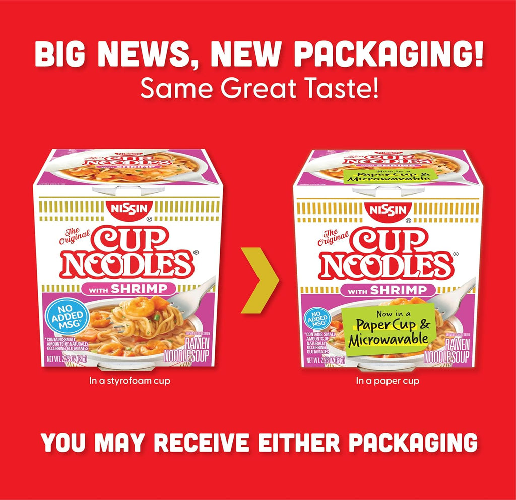 Cup Noodles Soup Shrimp Flavor 2.25 oz x12 a7