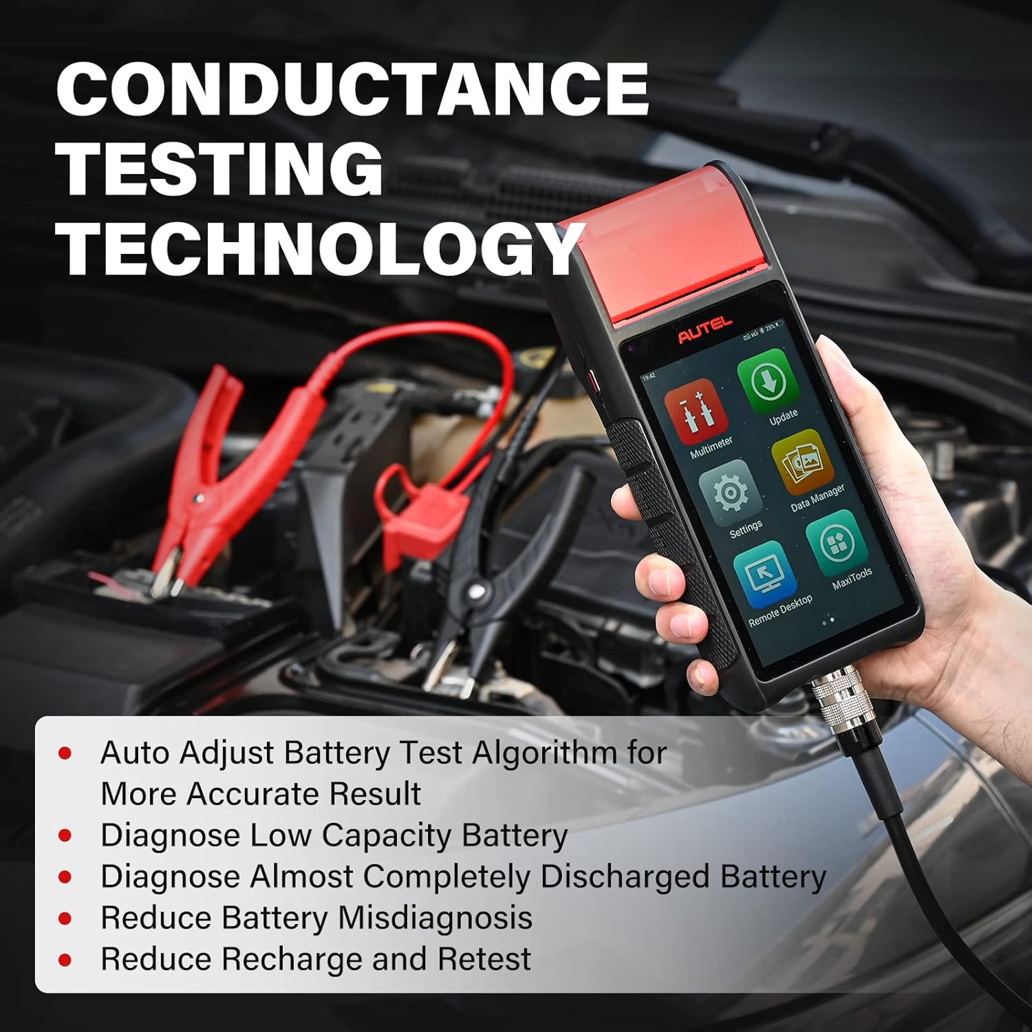 Battery Tester 6V 12V with All System Diagnostic Scan Tool OBD2 Scanner a7