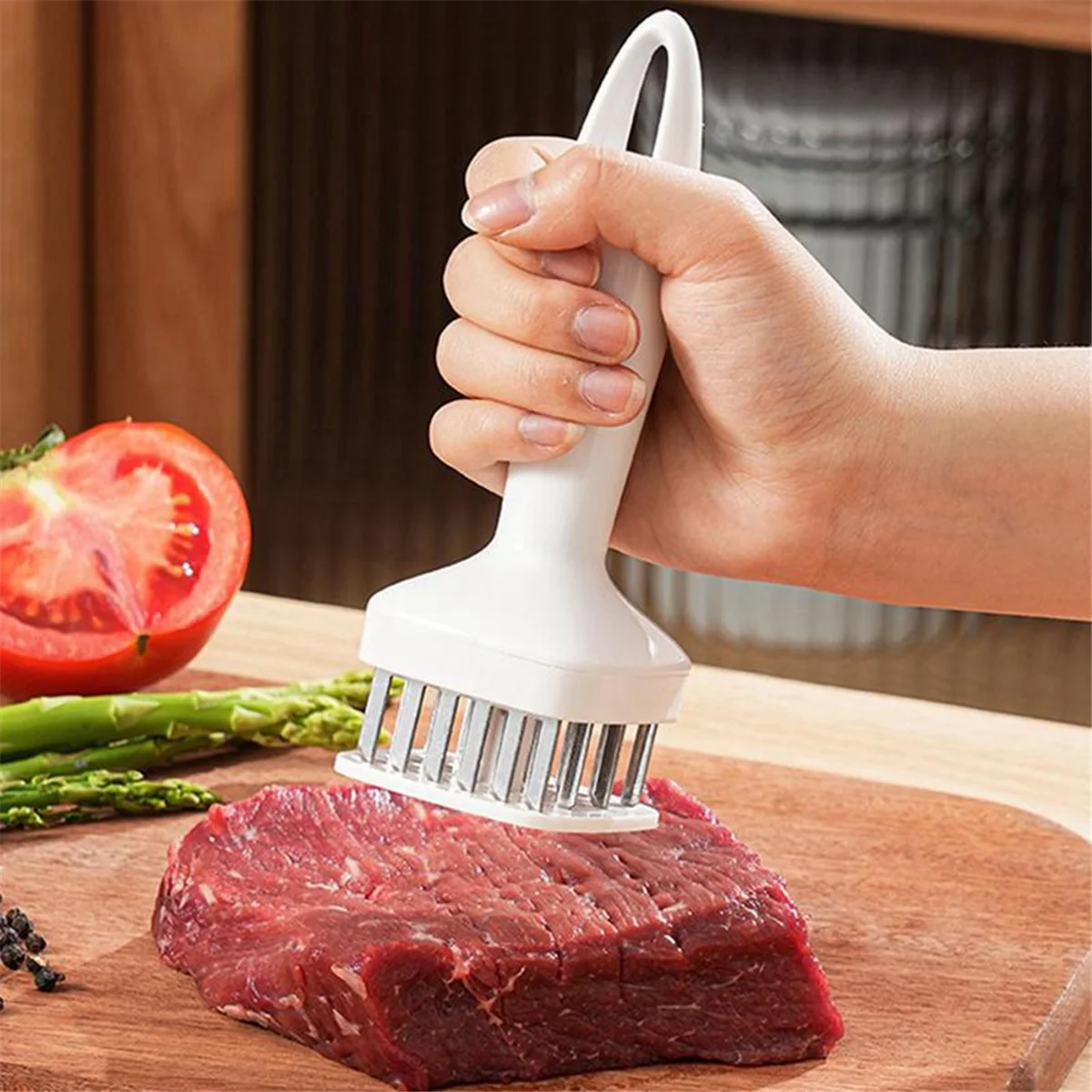 Meat Tenderizer Needle, Stainless Steel Prongs, 17cm k7
