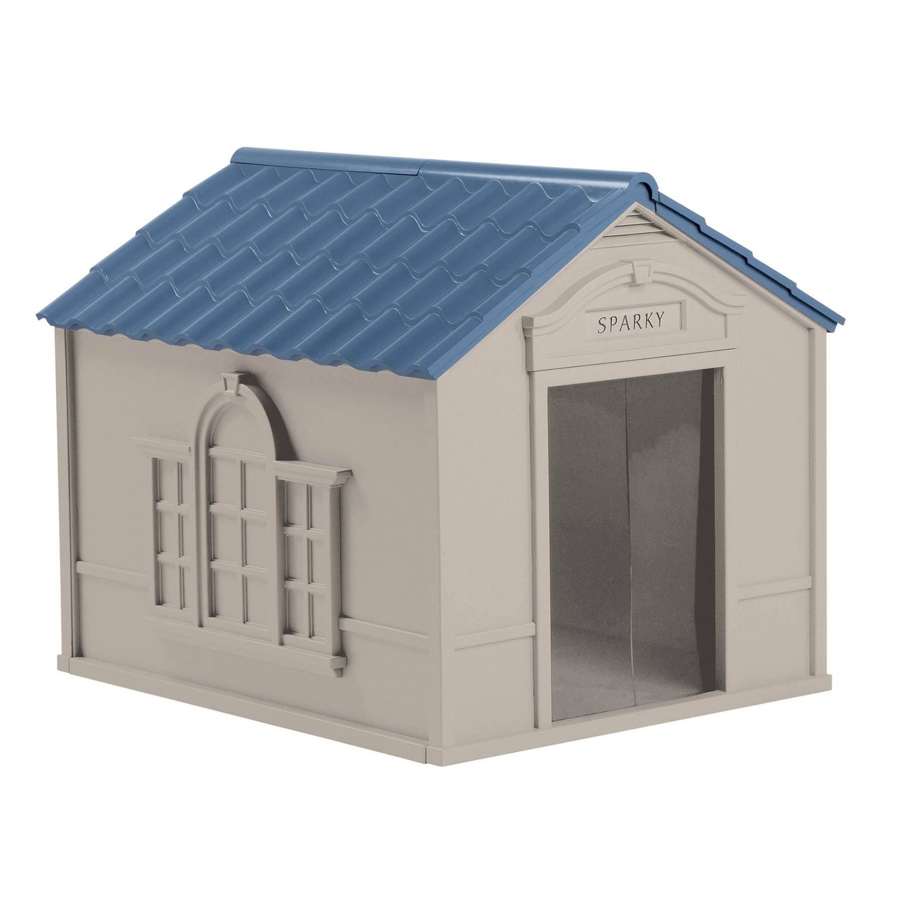 Large Weatherproof Resin Dog House 2 Pack k7