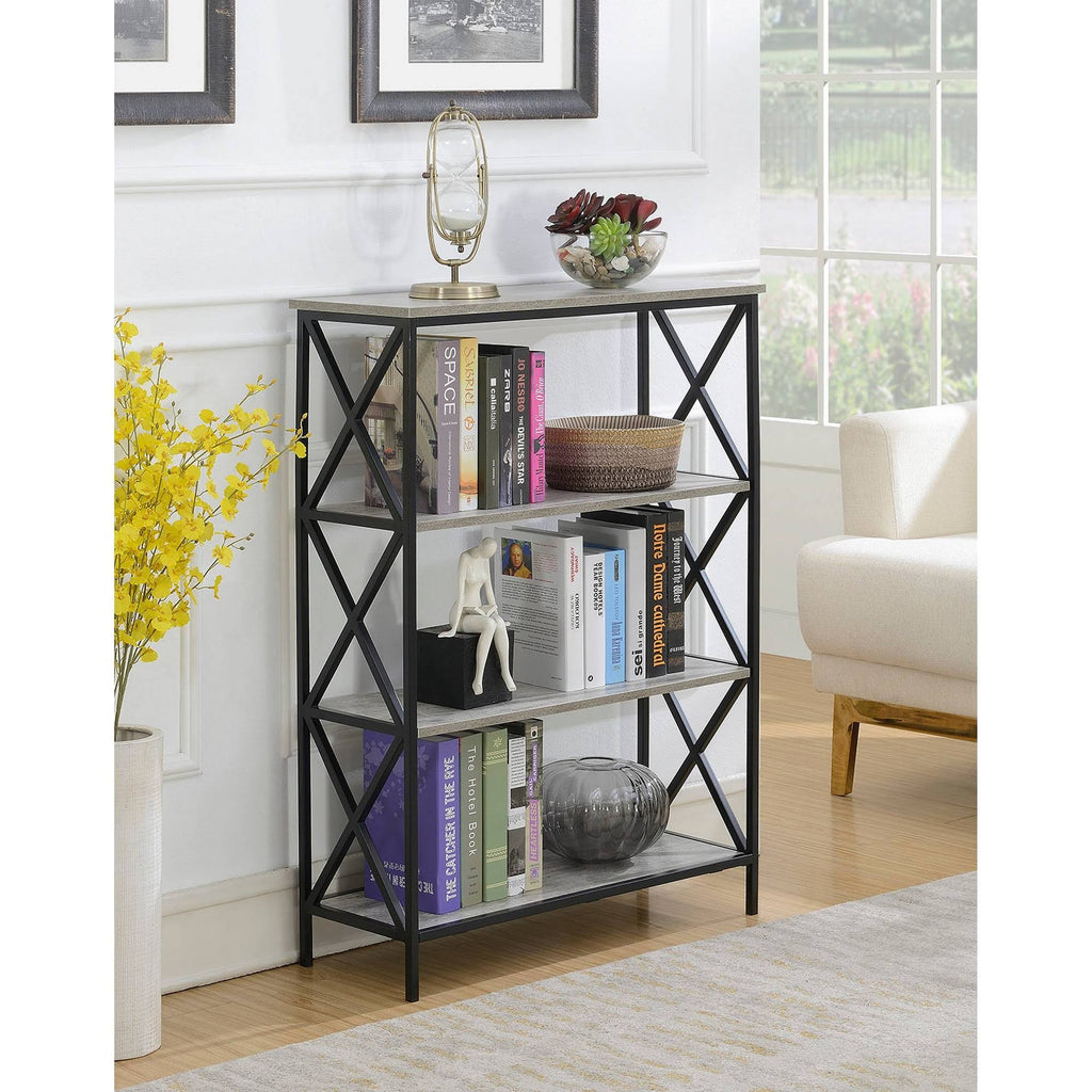Bookcase 4 Tier Faux Birch a7