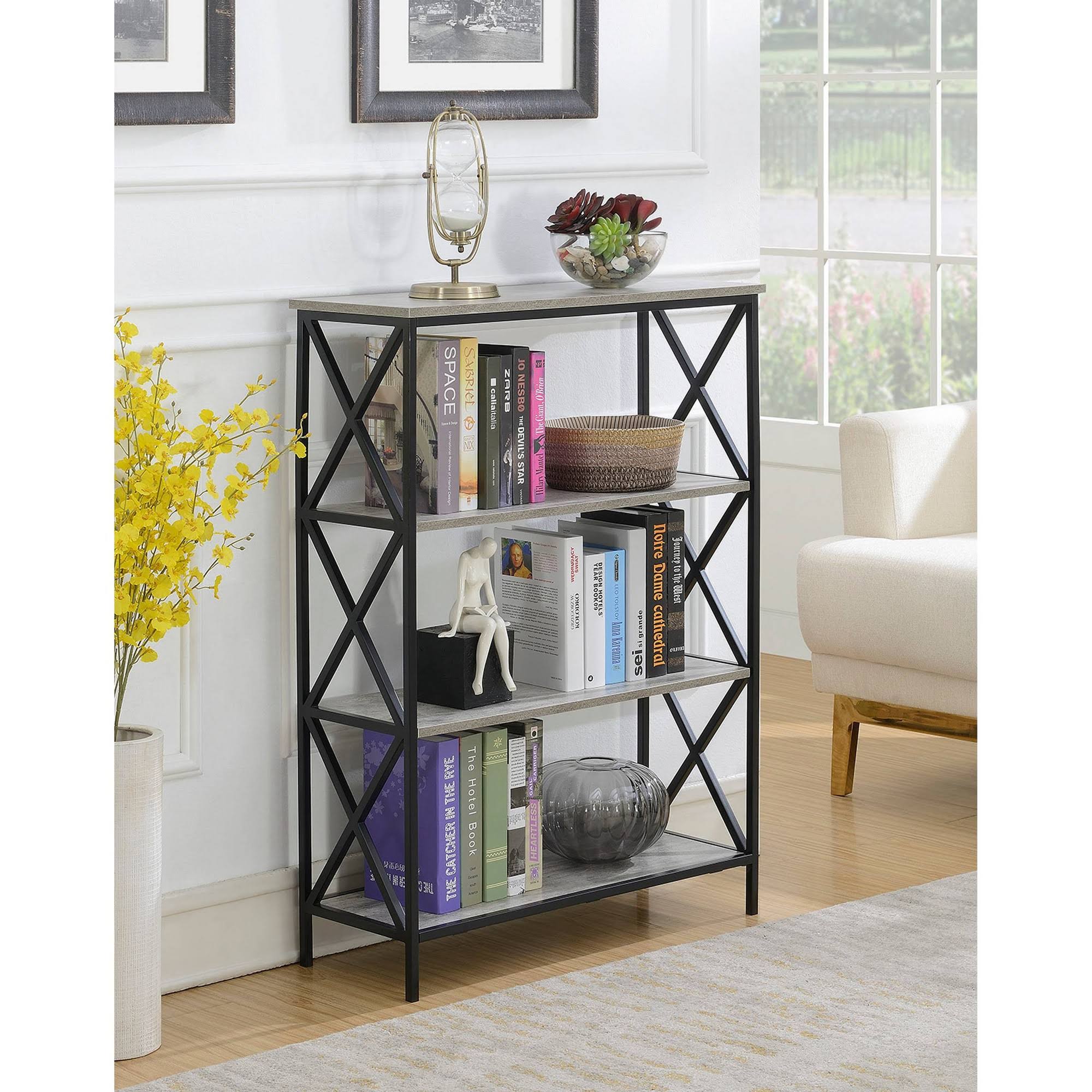 Bookcase 4 Tier Faux Birch a7