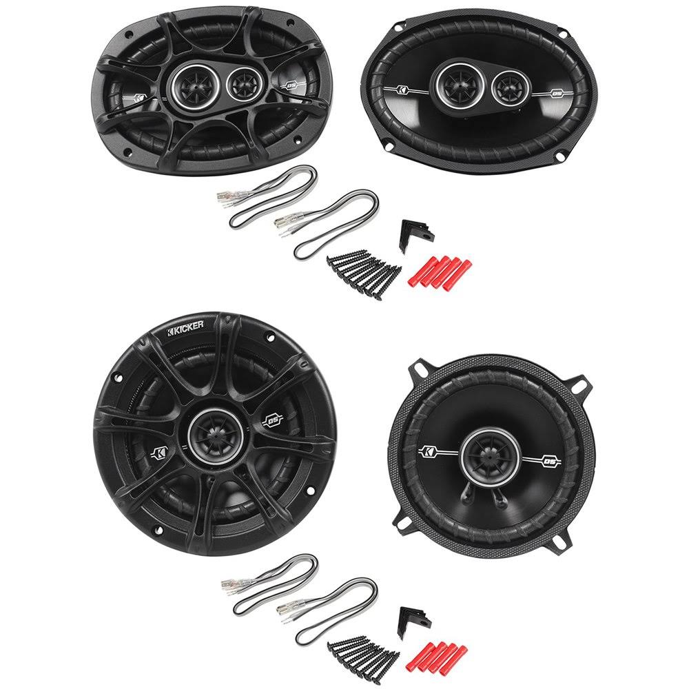 Package Pair of Kicker 41dsc6934 6x9 D-Series 3-Way Car Speakers Totaling 720 Watt Peak 180 RMS 41DSC54 5-1 4 5 25 400 100