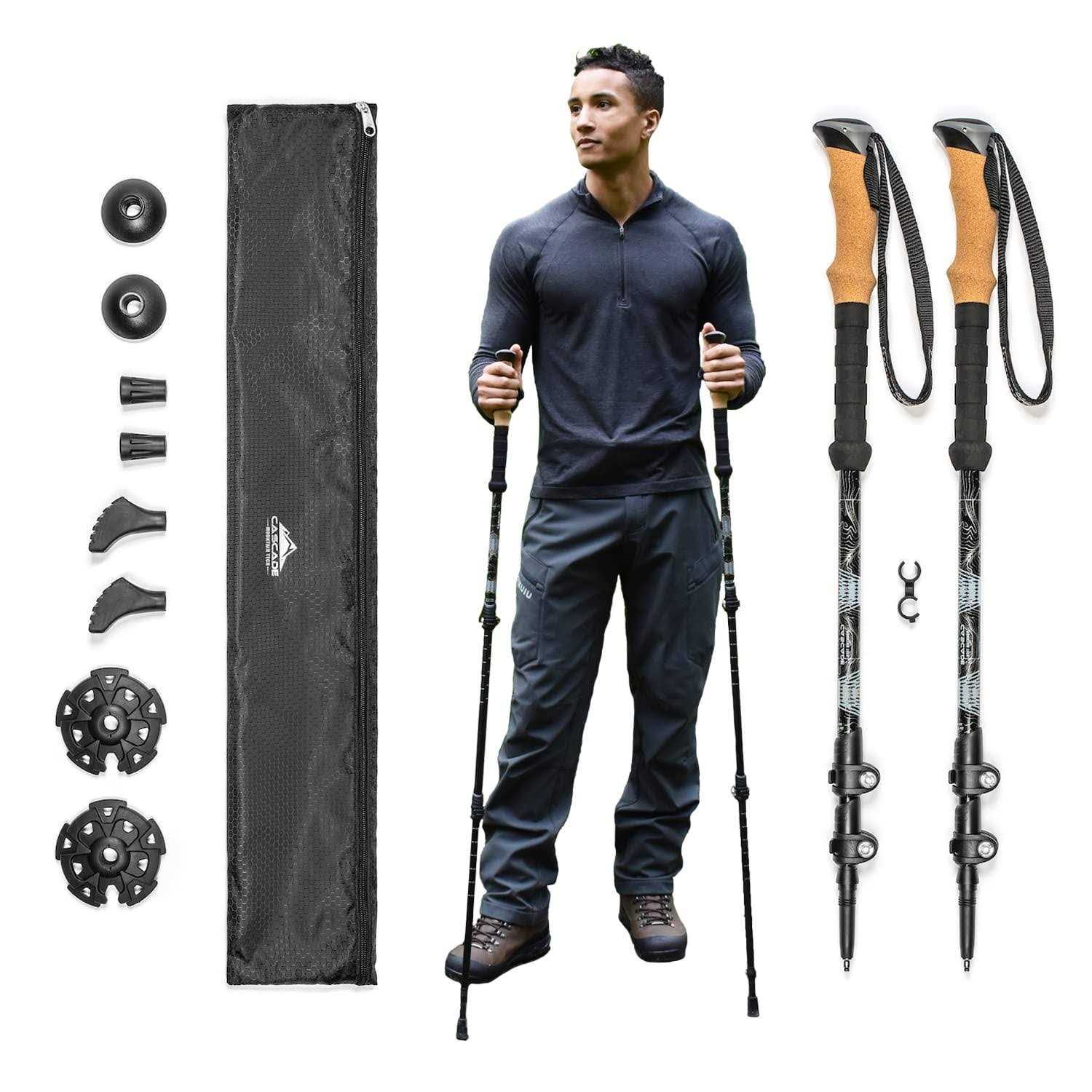 Cascade Mountain Tech Aluminum Quick Lock Trekking Poles - Sports Supplies Online Store