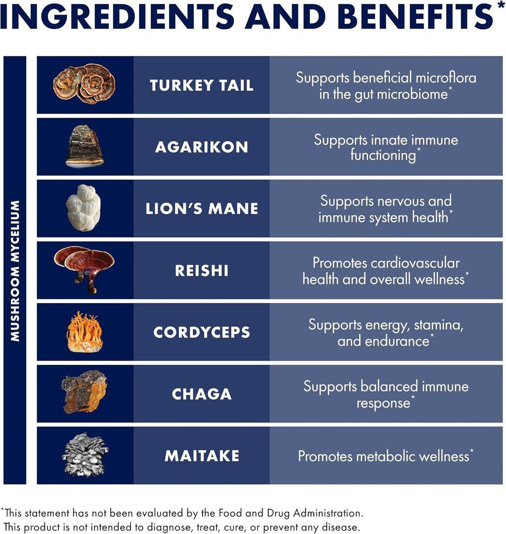 Mushroom Supplement Powder with 17 Species Blend 100g a7