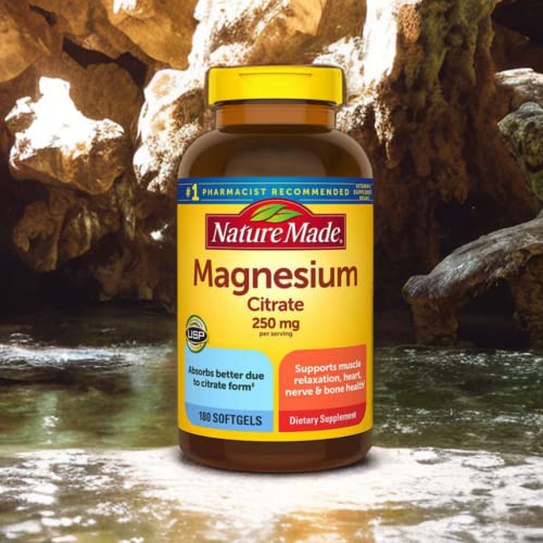 Magnesium Citrate 250 mg Softgels 180 Count a7