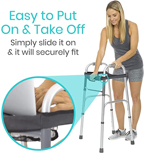 Walker Tray for Folding Standard Walkers with Basket and Cup Holder k7m