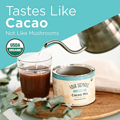 Calm Mushroom Cacao Mix Organic Instant Drink 10 Count k7