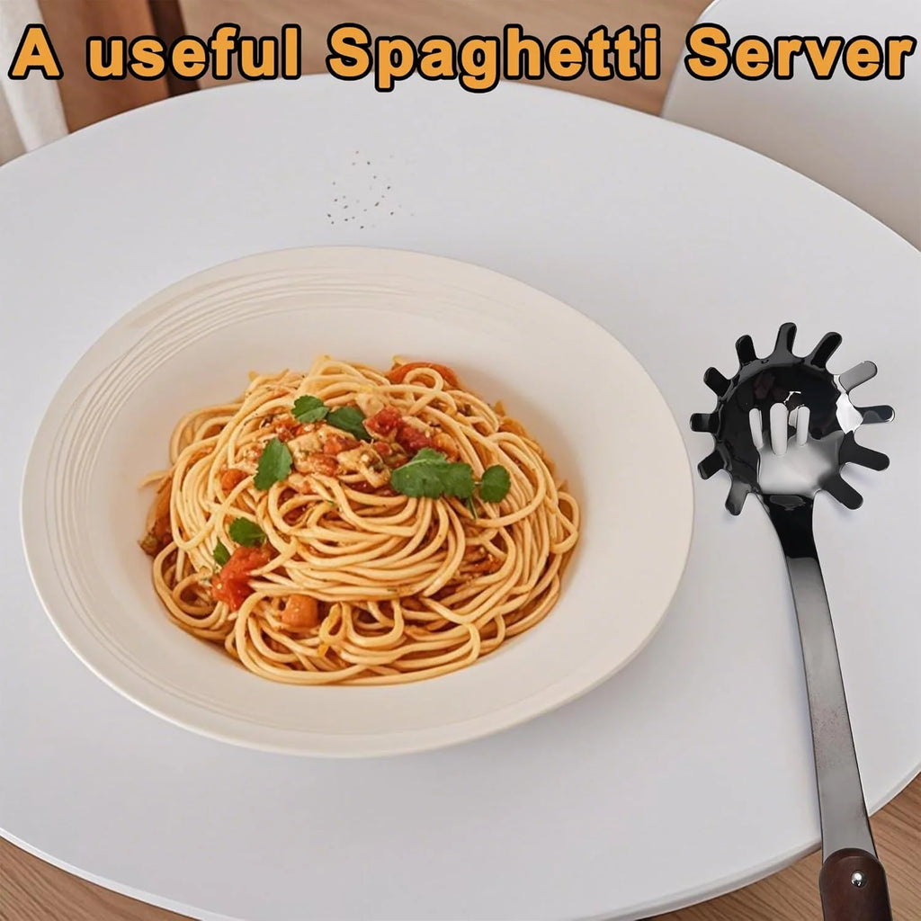 Stainless Steel Cooking Utensils Set 6 Piece Wooden Handle a7