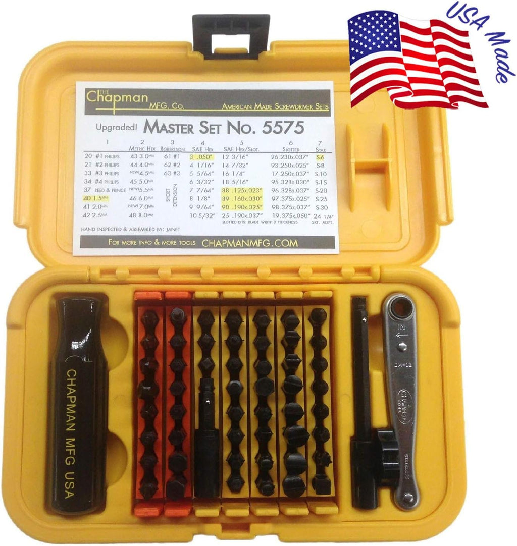 Screwdriver Set with 24 Insert Bits and Mini Ratchet Tool k7m