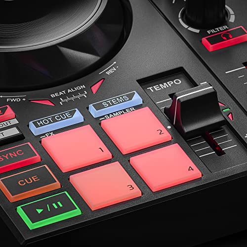 DJ Controller for Learning to Mix with Software and Tutorials Black k7