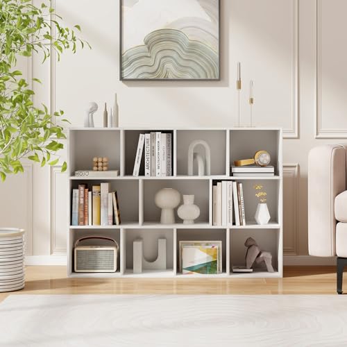 Reversible Bookcase with Anti-tip Kits, White q7
