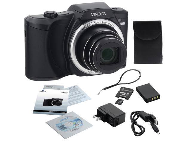 Digital Camera 22x Zoom Black k7m