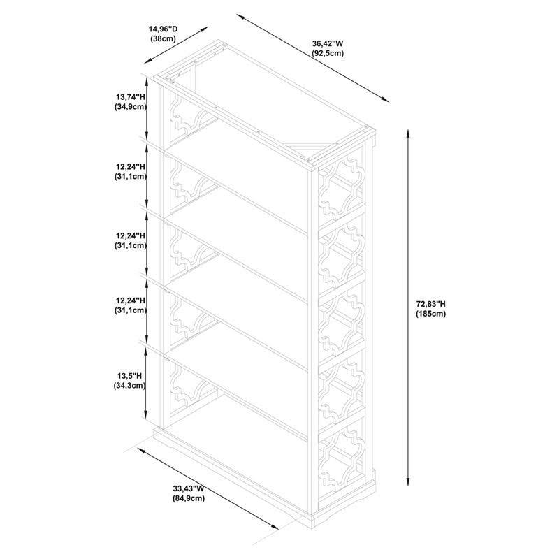Bookcase White k7m