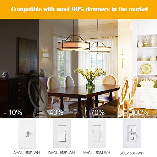 T6 LED Bulbs 4W E12 Candelabra 5000K Clear 12 Pack k7