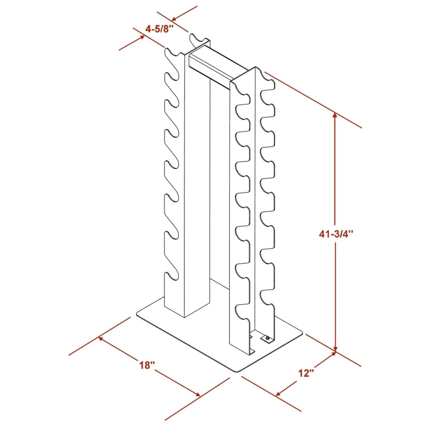 Vertical Dumbbell Rack 8 Pair a7