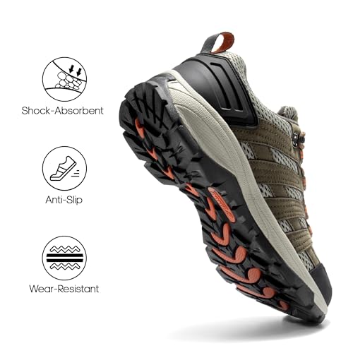 Women's Hiking Shoes Lightweight Breathable Mesh Walking Sneakers Outdoor q7