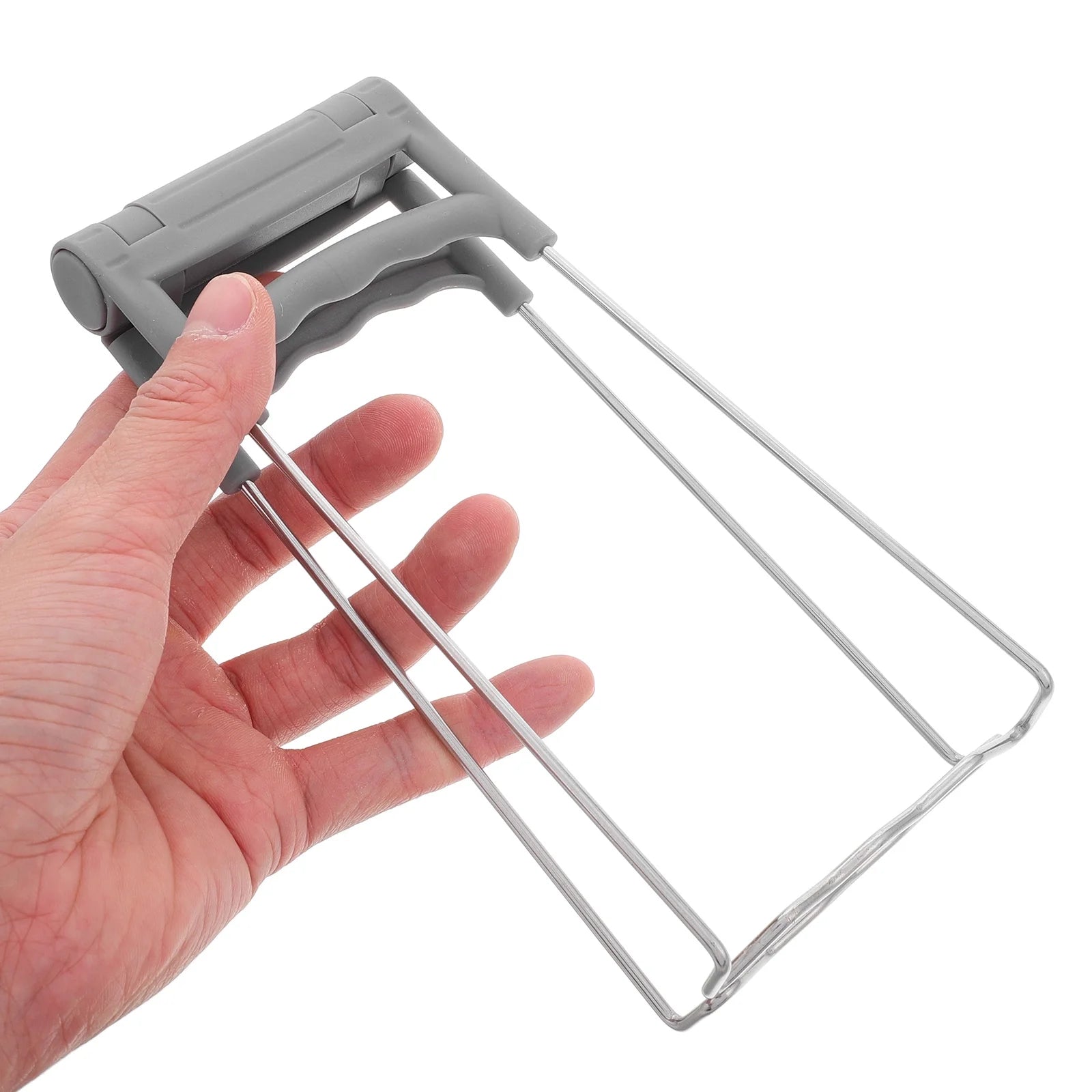 Kitchen Retriever Tongs Stainless Steel Gripper Grey k7
