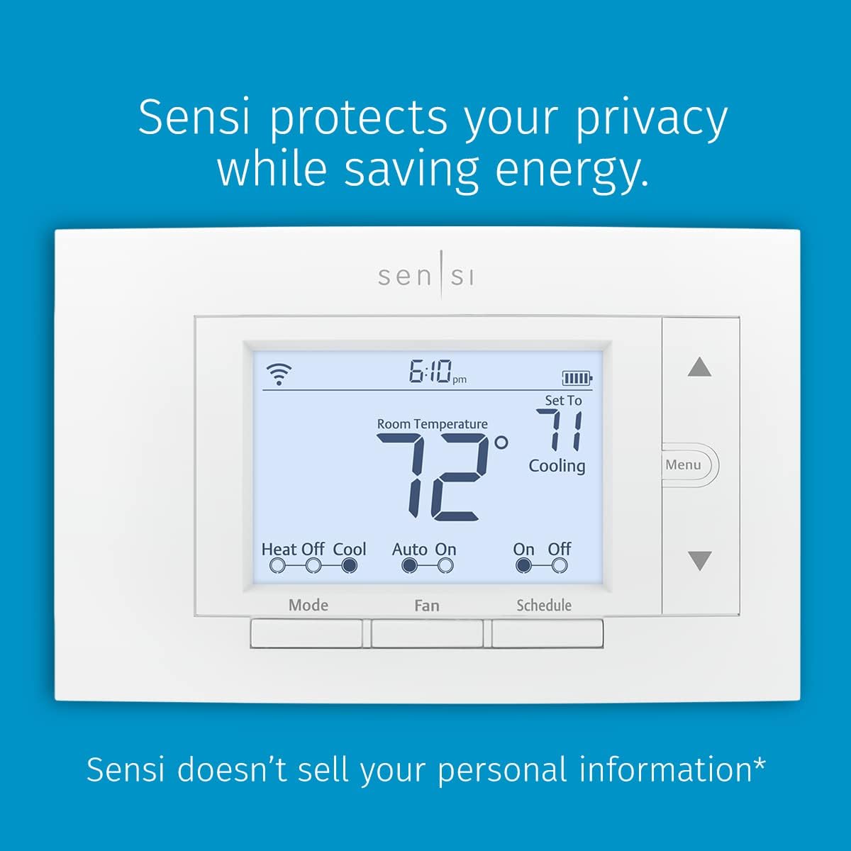Smart Wi-Fi Thermostat for Smart Home, DIY, Works with Alexa, Energy Star Certified, 2-Pack q7k