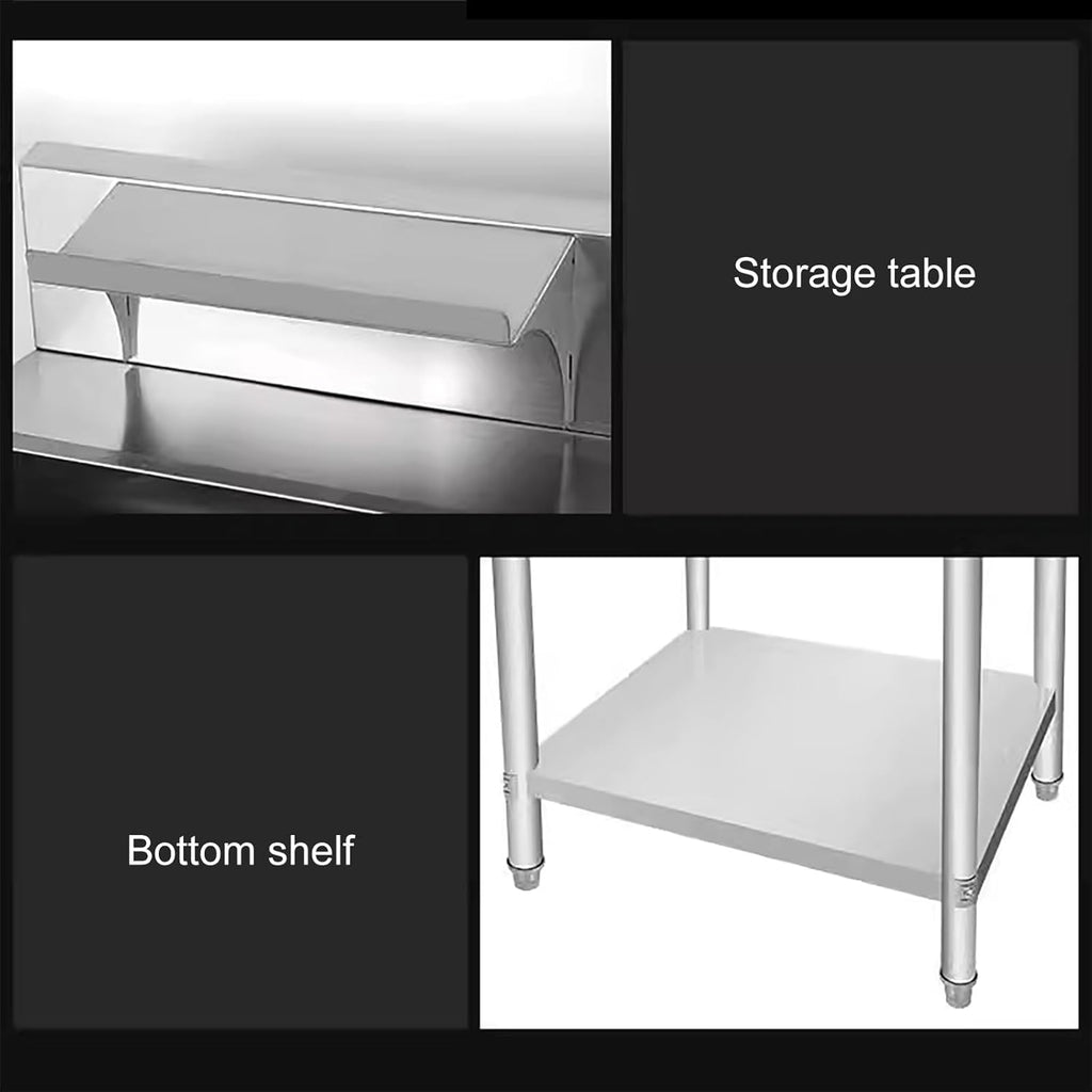 Stainless Steel Breading Prep Table for Commercial Kitchen a7k