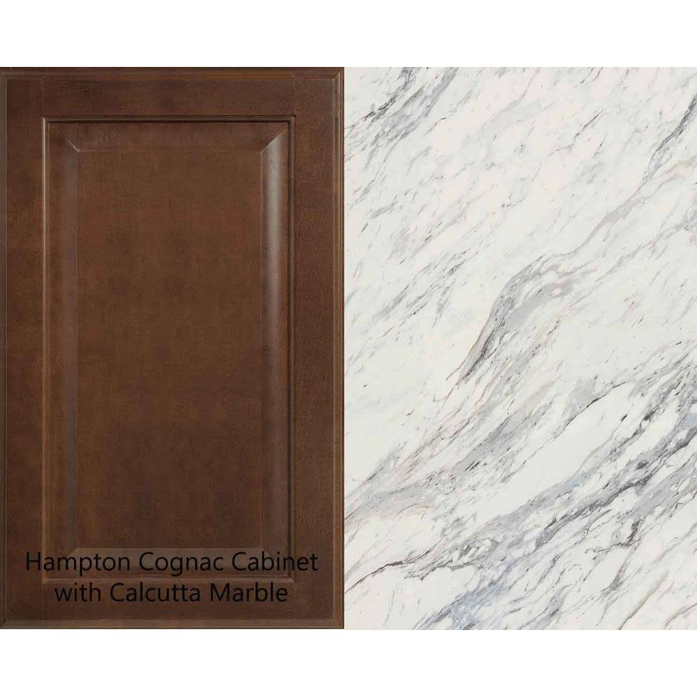 Laminate Countertop Kit Calcutta Marble Valencia Edge k7