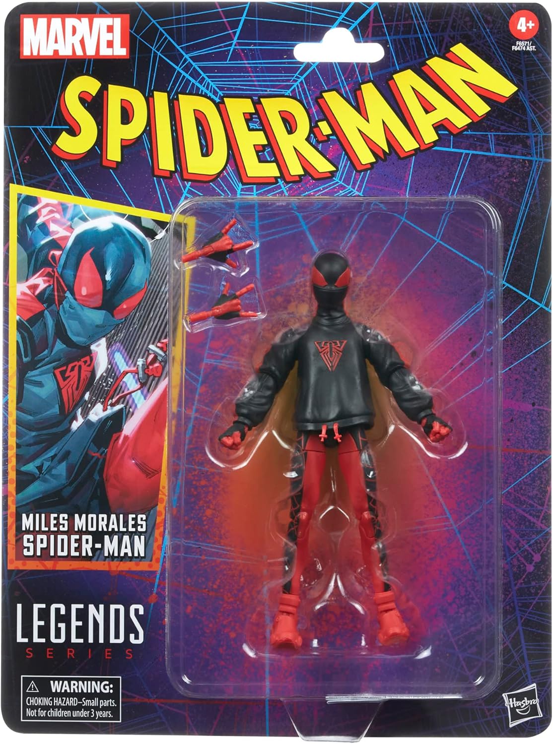 Spider-Man 6-Inch Action Figure with 2 Accessories k7m