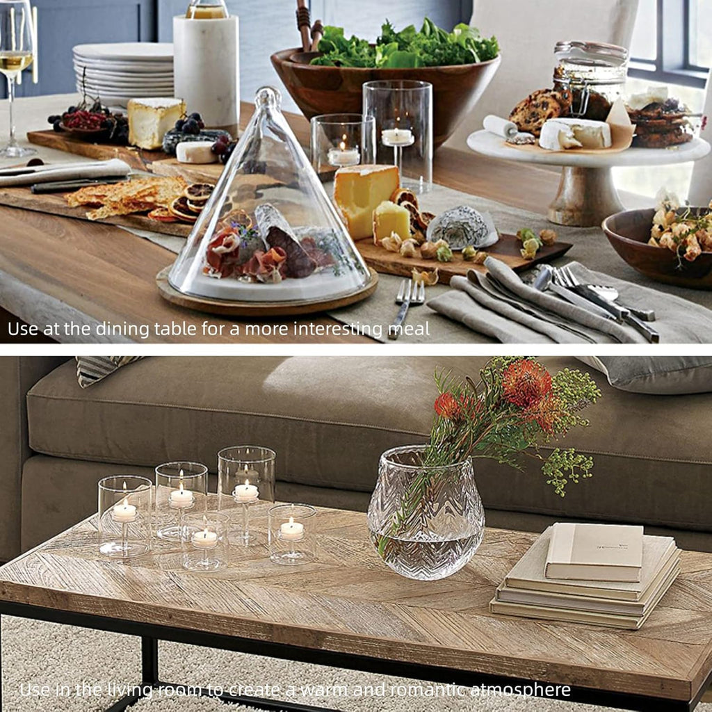Cylinder Hurricane Candle Holder for Table Centerpieces, Set of 3 k7