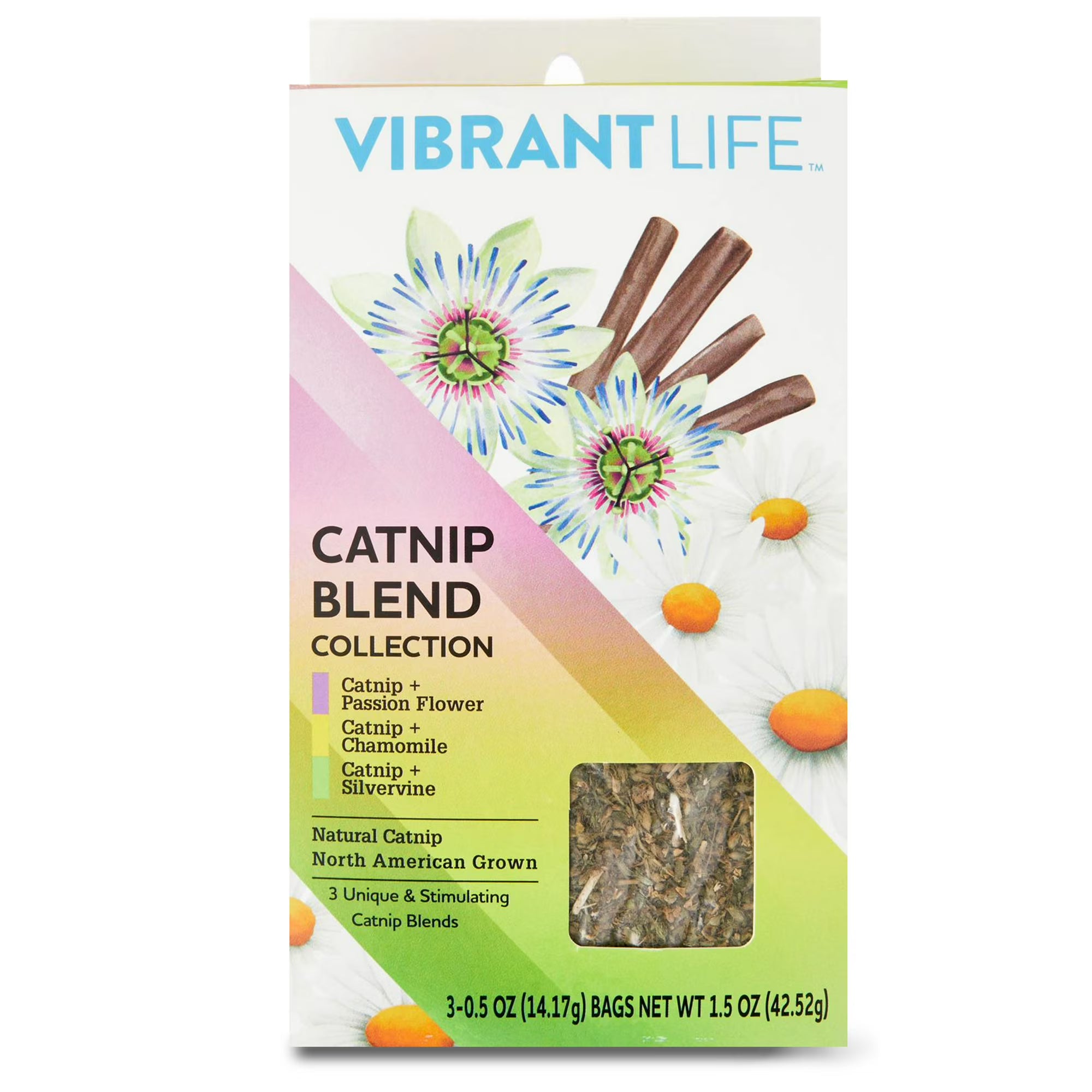 Vibrant Life Catnip Blends Collection 3 Pack 0.5 oz Includes Relaxing and Playful Blends