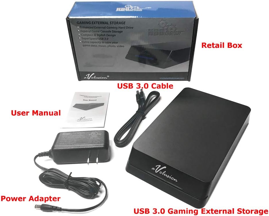 External Gaming Hard Drive 4TB USB 3.0 7200RPM k7