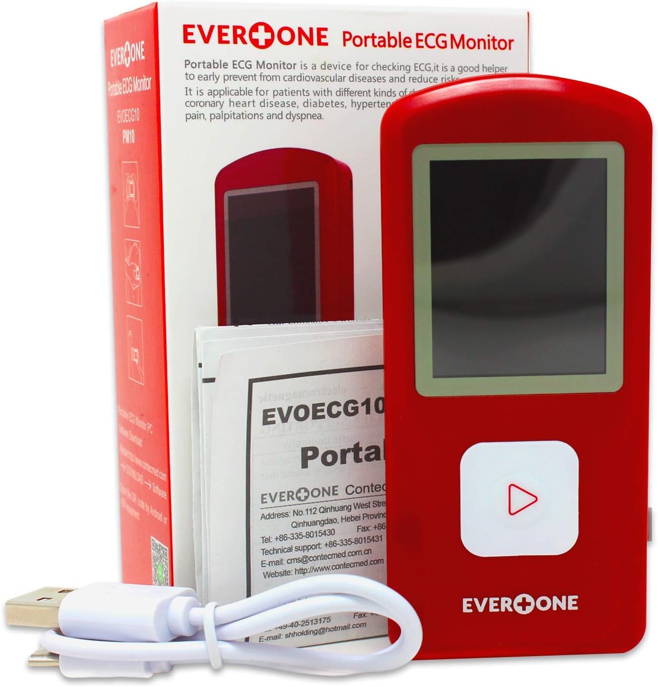 Portable Bluetooth ECG/EKG Monitor for Heart Rate Tracking k7m