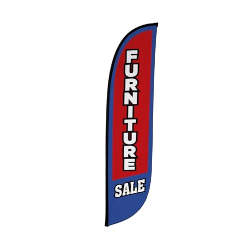 Feather Flag Pole Kit 12ft Fiberglass with Ground Spike Blue a7