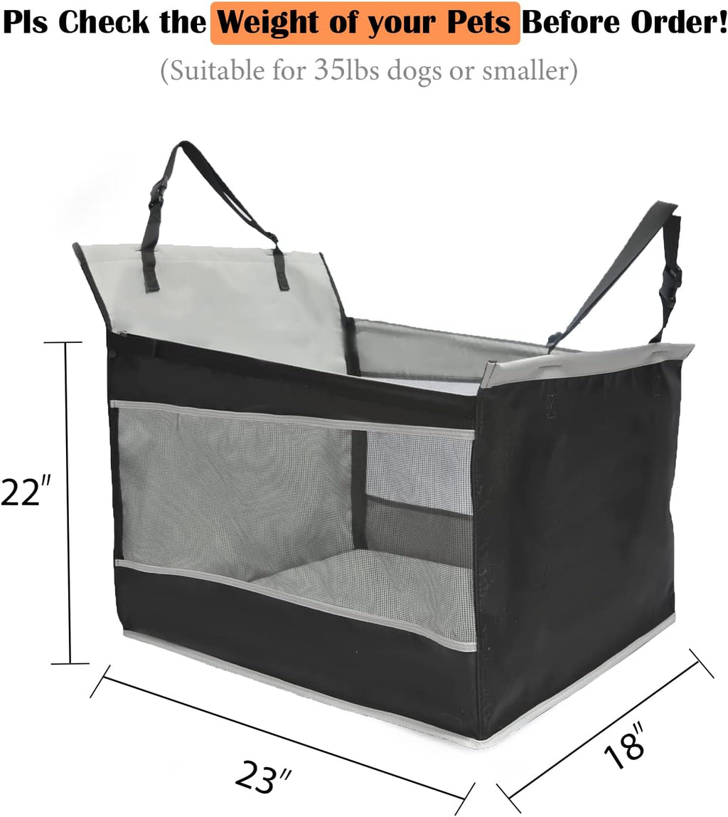 Dog Car Seat for Large Dogs with Seat Extender k7m
